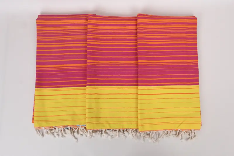 Customized Towels, Custom Towel, Custom Name Towel, Monogram Turkish Bath Towel, Sand-resistant towel, 70x40 Cotton Striped Towel, Fouta towel - 7