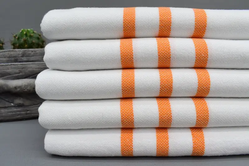 Kişiselleştirilmiş el havlu, 40x24 pamuklu çizgili havlu, onun için hediyeler, küçük banyo havlu, organik havlu, gelin duş hediyeleri, kişiselleştirilmiş bulaşık havlu - 2