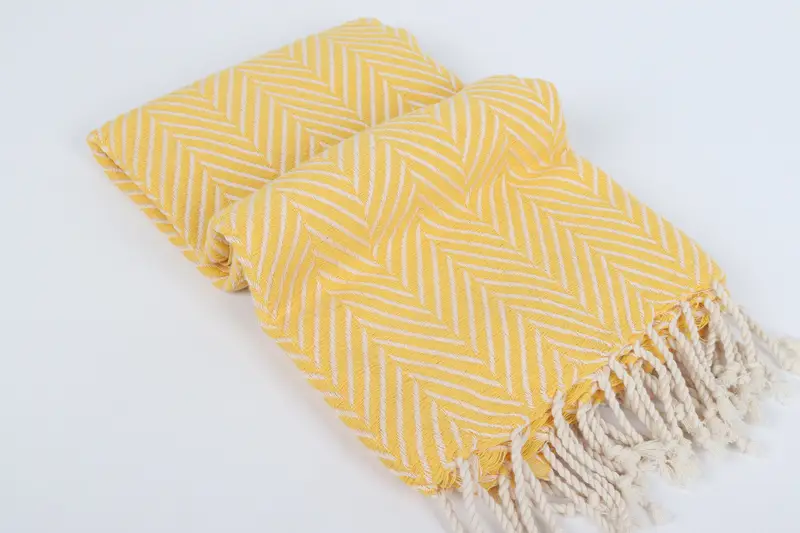Christmas Favors, Beach towel, Oversized Beach Towel, Holiday Towel, Peshtemal Towel, Custom Beach Towel, 70x40 Cotton Striped Towel, Yoga Towel - 6