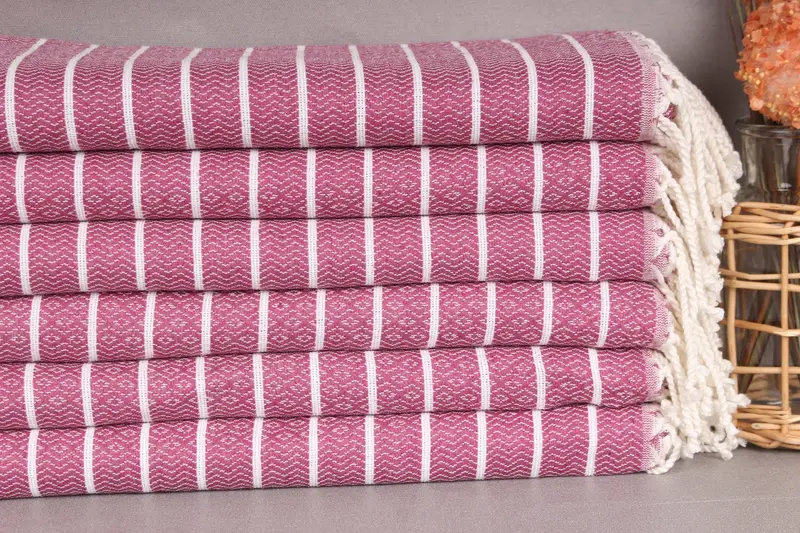 70x40 Cotton Striped Towel, Custom Turkish Towel, Peshtemal Towel USA, Large Turkish Towel, Personalized Gifts, Summer Gift, Unique Gift, Spa Towel - 2