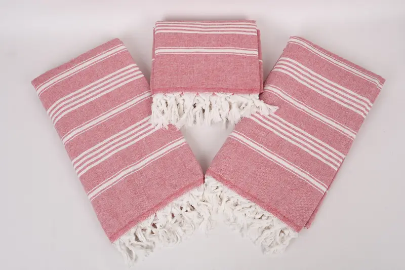 Yoga Towel, Wedding Gifts Towel, Xmas Gifts, Luxury Turkish beach towel with fringe, 70x40 Cotton Striped Towel, Bridal Shower Gift, Absorbent towel - 6