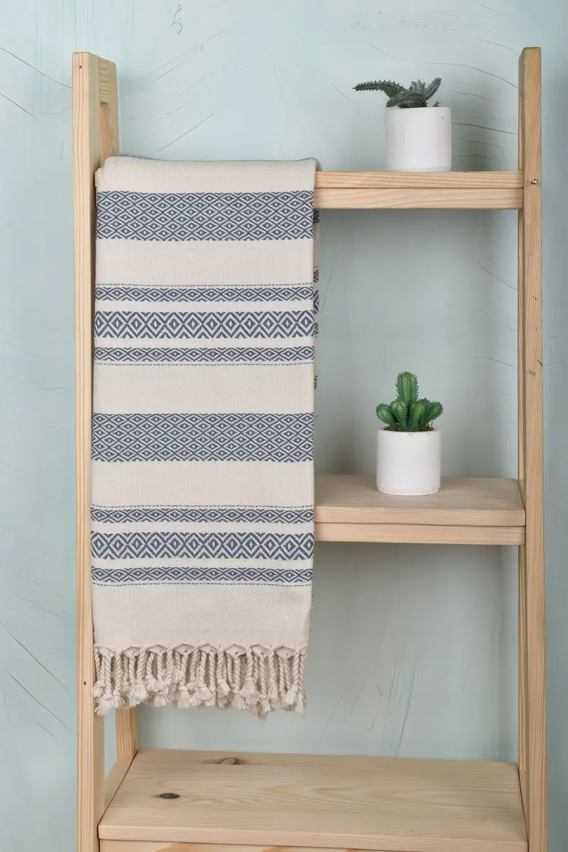 Christmas Favors, Cotton towel, Bachelorette Party Decorations, Best Friend Gift, 70x36 Cotton Diamond Towel, Fringed Turkish towel for poolside - 8