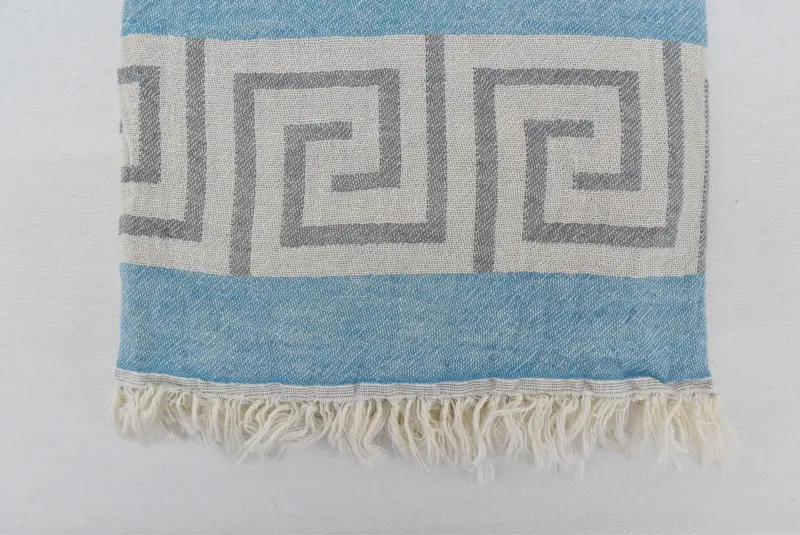 Soft and absorbent Turkish towel, 70x36 Cotton Geometric Towel, Xmas Gifts, Summer Gift, Eco-Friendly Turkish Towel, Wedding Gift, Beach Towel Bulk - 5