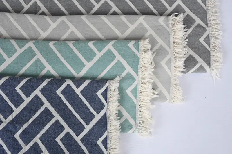 92x64 Cotton Geometric Towel, Boho Throw Blankets, Gift For The Home, Custom Wedding Gifts, Turkish Cotton Throw Blanket, Bachelorette Party Favors - 6