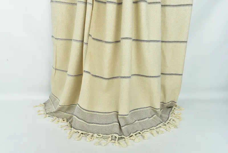 Gifts For Him, Turkish Towel Blanket, Decorative Blanket, Bridesmaid Gifts, Turkish Throw Blanket, 104x96 Cotton Striped Towel, Turkish Blanket - 8