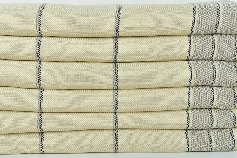 Gifts For Him, Turkish Towel Blanket, Decorative Blanket, Bridesmaid Gifts, Turkish Throw Blanket, 104x96 Cotton Striped Towel, Turkish Blanket - 2