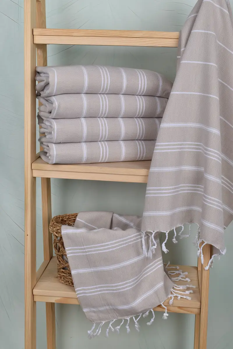 Personalized Gifts, 40x24 Cotton Striped Towel, Turkish Hand Towel, Girl Trip Party Favor, Turkish Towel Hand Towel, Personalized Wedding Gift - 3