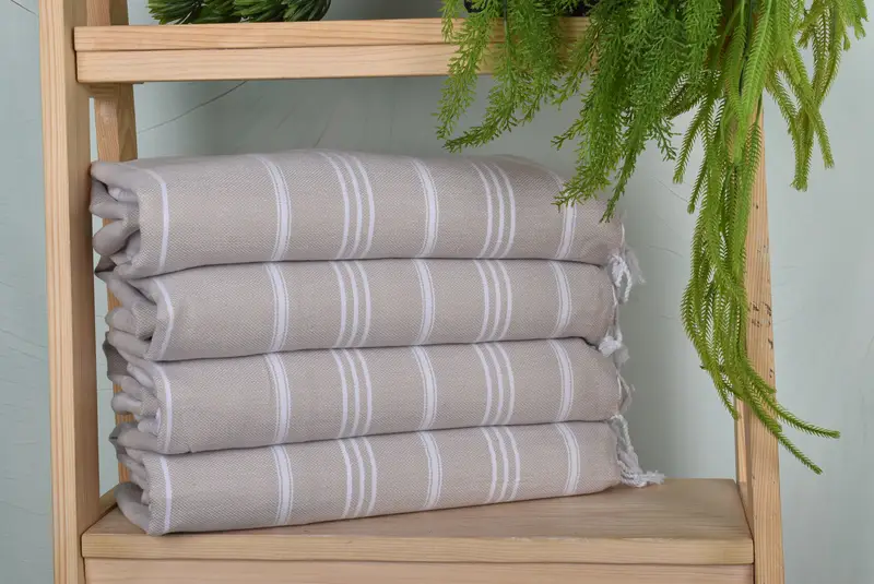 Personalized Gifts, 40x24 Cotton Striped Towel, Turkish Hand Towel, Girl Trip Party Favor, Turkish Towel Hand Towel, Personalized Wedding Gift - 1