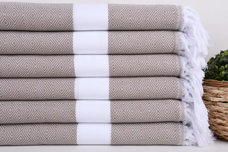 Lightweight towel, Hammam towel, Quick-dry travel peshtemal towel, Gift For Best Friend, 70x40 Cotton Diamond Towel, Monogram Beach Towel - 2
