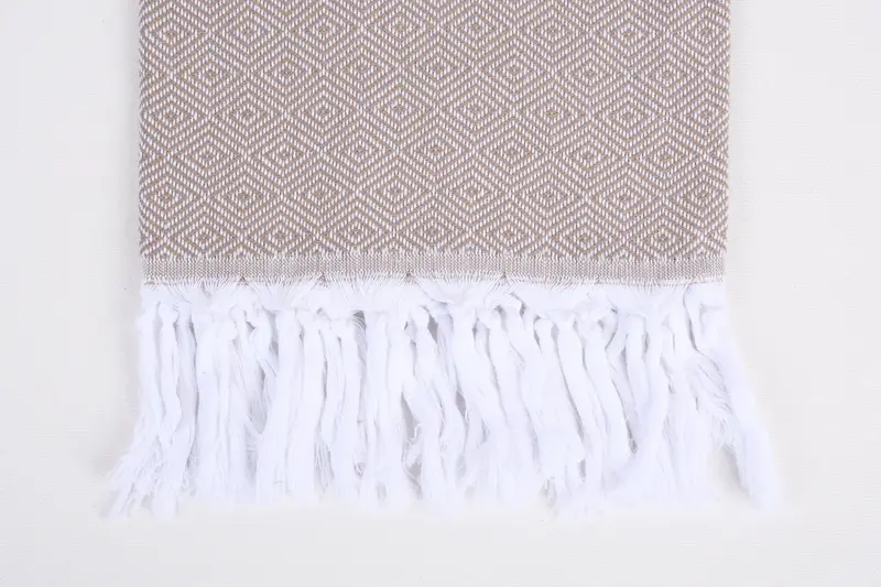 Lightweight towel, Hammam towel, Quick-dry travel peshtemal towel, Gift For Best Friend, 70x40 Cotton Diamond Towel, Monogram Beach Towel - 3