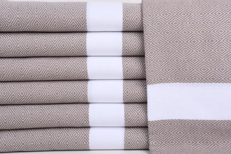 Lightweight towel, Hammam towel, Quick-dry travel peshtemal towel, Gift For Best Friend, 70x40 Cotton Diamond Towel, Monogram Beach Towel - 1