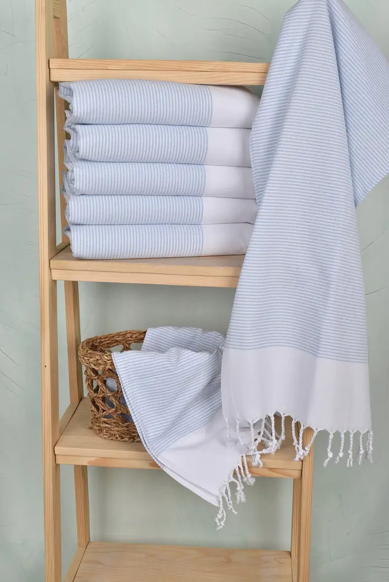 Personalized Hand Towel, Personalized Gift, Turkish Towel Hand Towel, Boyfriend Gift, 40x18 Cotton Striped Towel, Birthday Gift, Beach Wedding Favor - 3