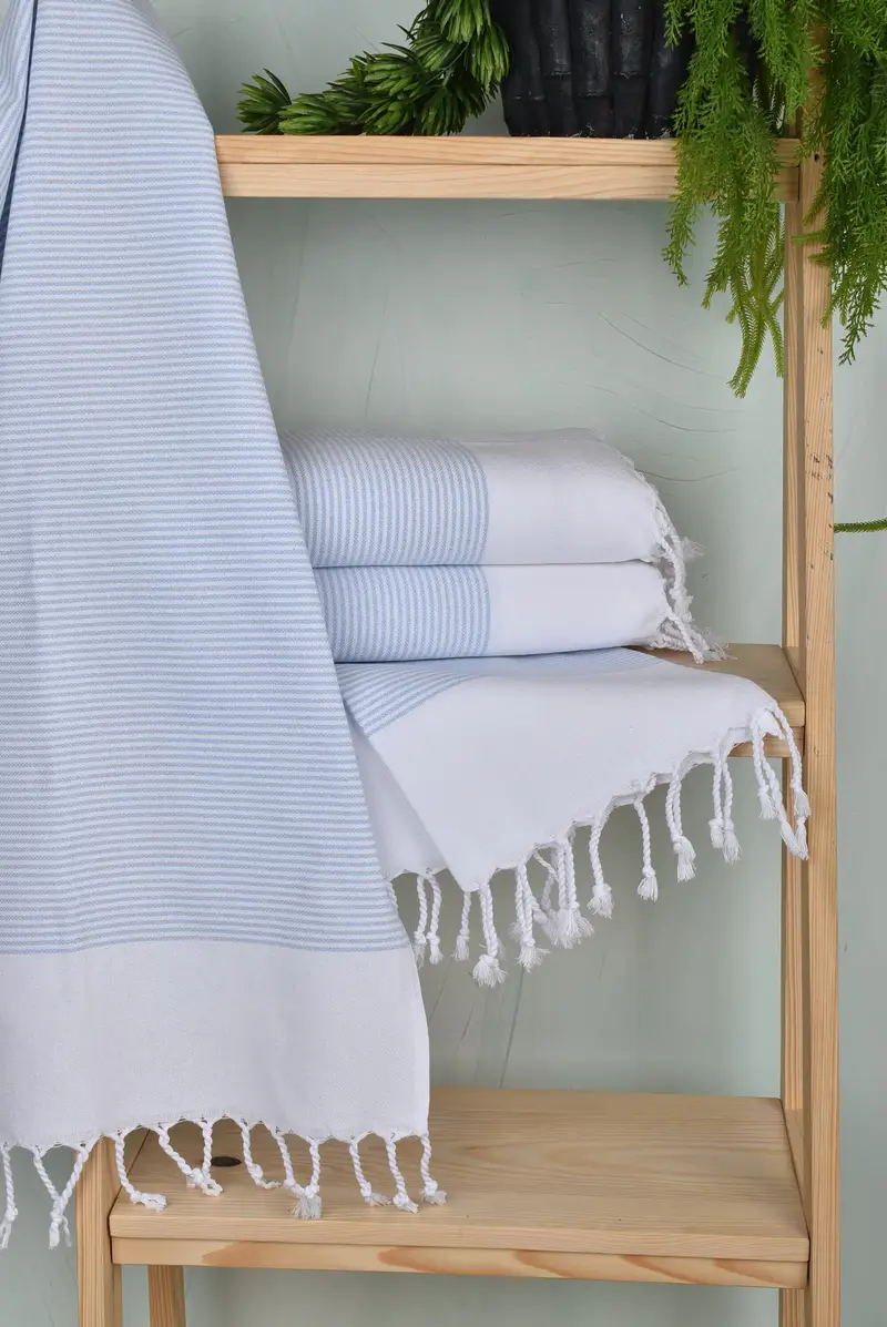 Personalized Hand Towel, Personalized Gift, Turkish Towel Hand Towel, Boyfriend Gift, 40x18 Cotton Striped Towel, Birthday Gift, Beach Wedding Favor - 6