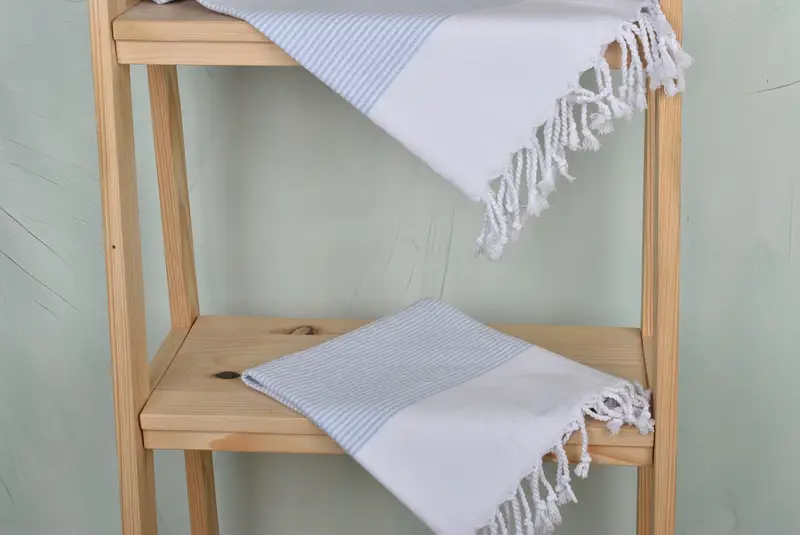 Personalized Hand Towel, Personalized Gift, Turkish Towel Hand Towel, Boyfriend Gift, 40x18 Cotton Striped Towel, Birthday Gift, Beach Wedding Favor - 5
