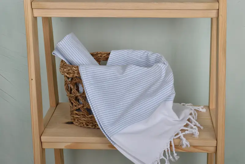 Personalized Hand Towel, Personalized Gift, Turkish Towel Hand Towel, Boyfriend Gift, 40x18 Cotton Striped Towel, Birthday Gift, Beach Wedding Favor - 4