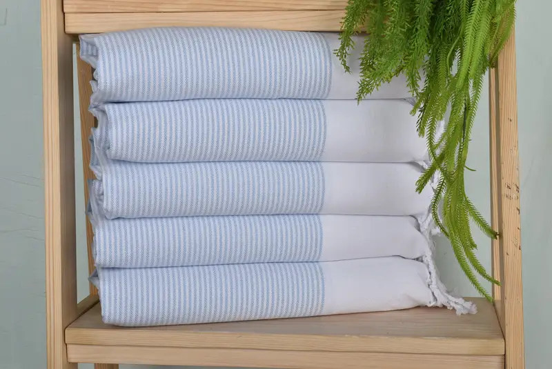 Personalized Hand Towel, Personalized Gift, Turkish Towel Hand Towel, Boyfriend Gift, 40x18 Cotton Striped Towel, Birthday Gift, Beach Wedding Favor - 1