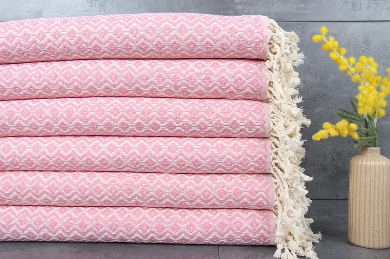 Personalized Beach Towel, 70x40 Cotton Diamond Towel, Peshtemal, Girls Weekend Favors, Organic Turkish towel, Turkish towel, Organic Cotton Towel - 1
