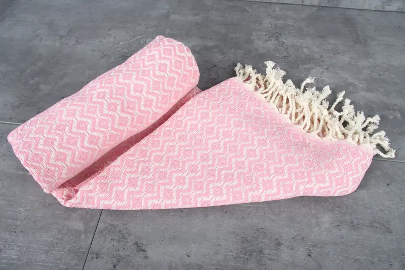 Personalized Beach Towel, 70x40 Cotton Diamond Towel, Peshtemal, Girls Weekend Favors, Organic Turkish towel, Turkish towel, Organic Cotton Towel - 7