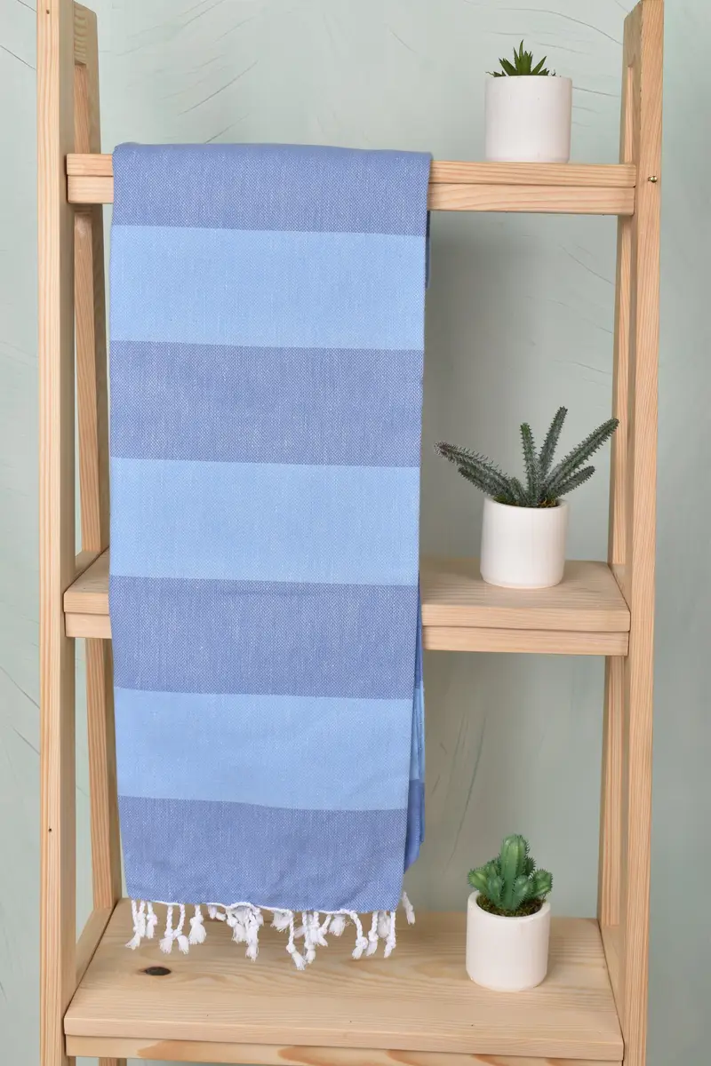 70x40 Cotton Striped Towel, Embroidered Beach Towel, Pool Towels, Monogram Towels, Travel towel, Thin towel, Merry Christmas Gifts, Best Friend Gift - 8