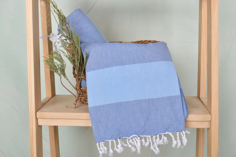 70x40 Cotton Striped Towel, Embroidered Beach Towel, Pool Towels, Monogram Towels, Travel towel, Thin towel, Merry Christmas Gifts, Best Friend Gift - 4