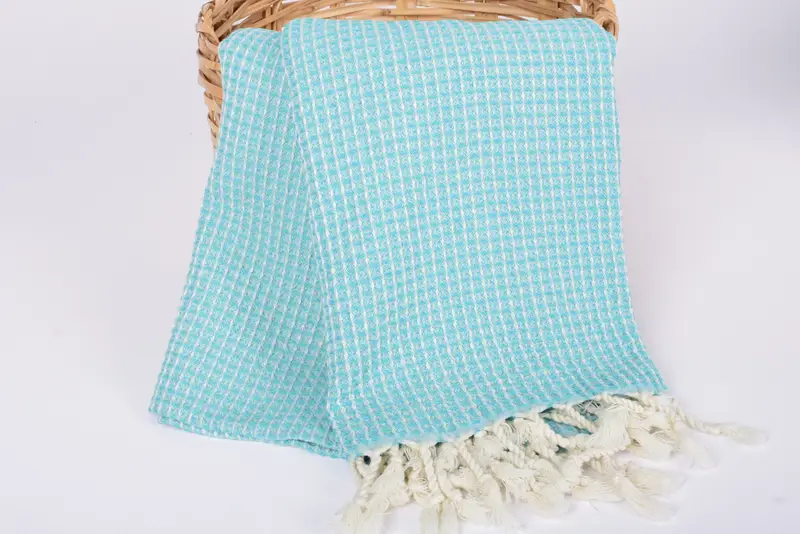 Towel With Name, 68x36 Cotton Waffle Towel, Gift For Her, Bachelorette Party Decorations, Beach Towel Monogram, Soft towel, Wedding Gift For Bride - 5
