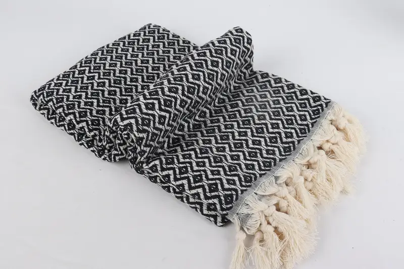 70x40 Cotton Diamond Towel, Anniversary Gift For Her, Handwoven organic Turkish towel for spa, Luxury towel, Cotton towel, Best Friend Gift - 6