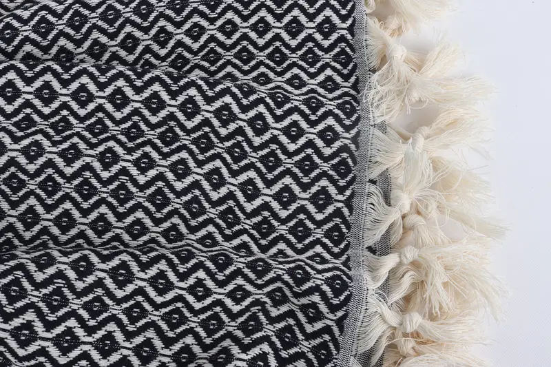 70x40 Cotton Diamond Towel, Anniversary Gift For Her, Handwoven organic Turkish towel for spa, Luxury towel, Cotton towel, Best Friend Gift - 8