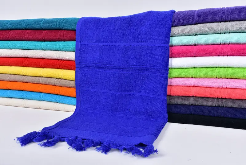40x18 Cotton Striped Terry Towel, Bridesmaid Gift, Birthday Gift, Kitchen Towel, Bridal Shower Gift, Monogrammed Hand Towel, Personalized Dish Towel - 2