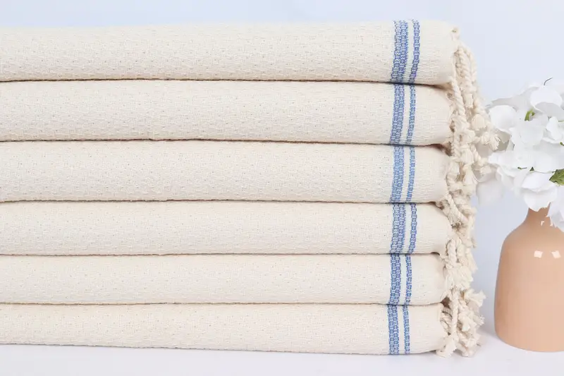 Gym Towel, Monogrammed Hand Towel, Wedding Gift, Towel With Name, 38x18 Cotton Striped Towel, Hand Size Towels, Small Bath Towels, Organic Tea Towel - 3