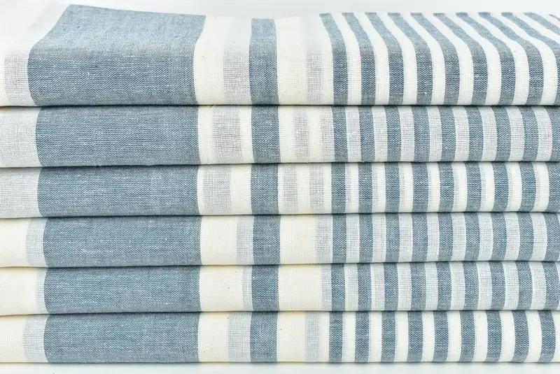 70x40 Cotton Striped Towel, Decorative Towel, Gift For Him, Gift For Her, Monogram Beach Towel, Turkish Towel Beach Towel, Home Decor Towel - 2