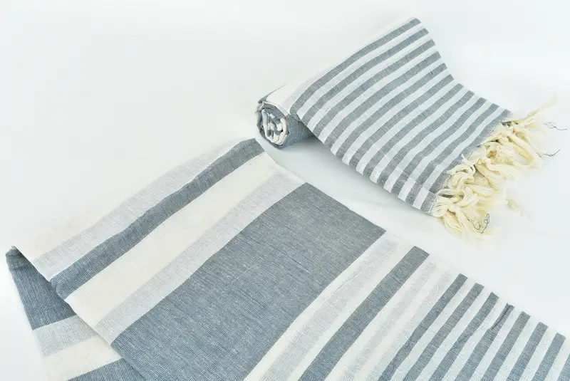 70x40 Cotton Striped Towel, Decorative Towel, Gift For Him, Gift For Her, Monogram Beach Towel, Turkish Towel Beach Towel, Home Decor Towel - 7
