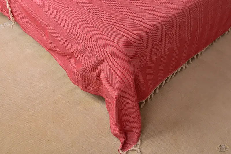 Wedding Anniversary Gift, 84x68 Cotton Zig zag Towel, Tablecloth, Custom Blanket, Throw Blanket, Turkish Blanket Queen, Wedding Gift Ideas - 4