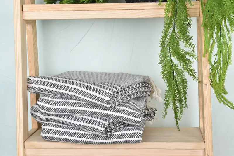 76x40 Baumwollstreifenhandtuch, Kids Beach Handtuch, handgefertigt - 7