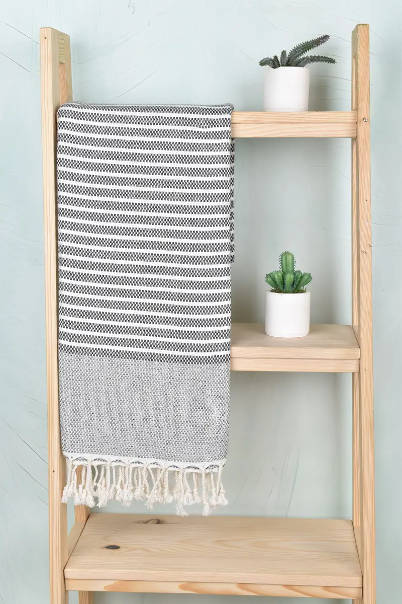 76x40 Baumwollstreifenhandtuch, Kids Beach Handtuch, handgefertigt - 8