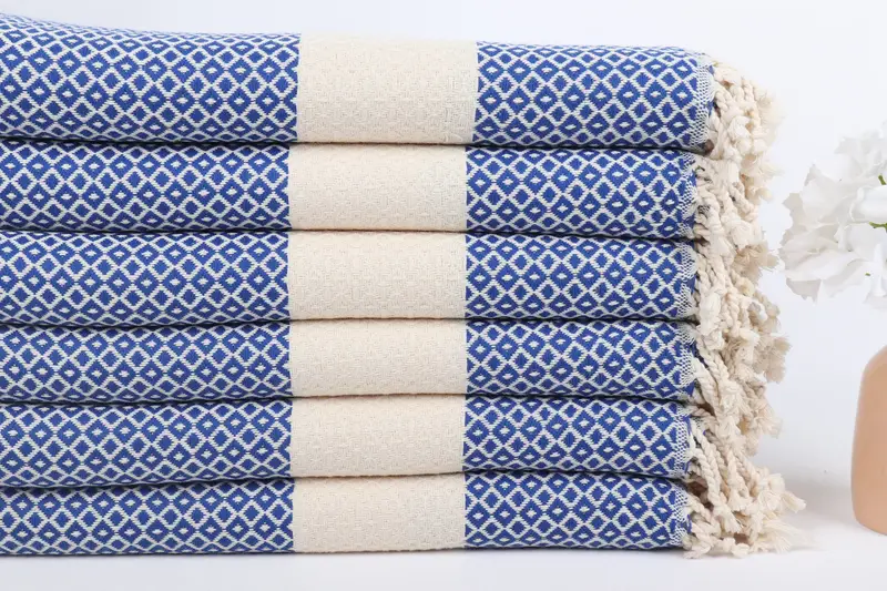 70x40 Cotton Geometric Towel, Bridal Shower Favors, Organic Turkish towel, Bachelor Party Favors, Bachelorette Party Gifts, Turkish beach towel - 3