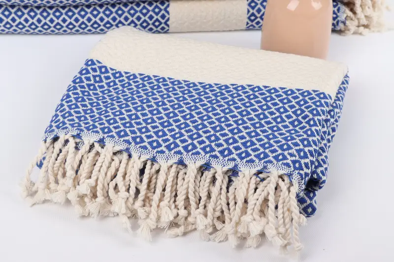 70x40 Cotton Geometric Towel, Bridal Shower Favors, Organic Turkish towel, Bachelor Party Favors, Bachelorette Party Gifts, Turkish beach towel - 5