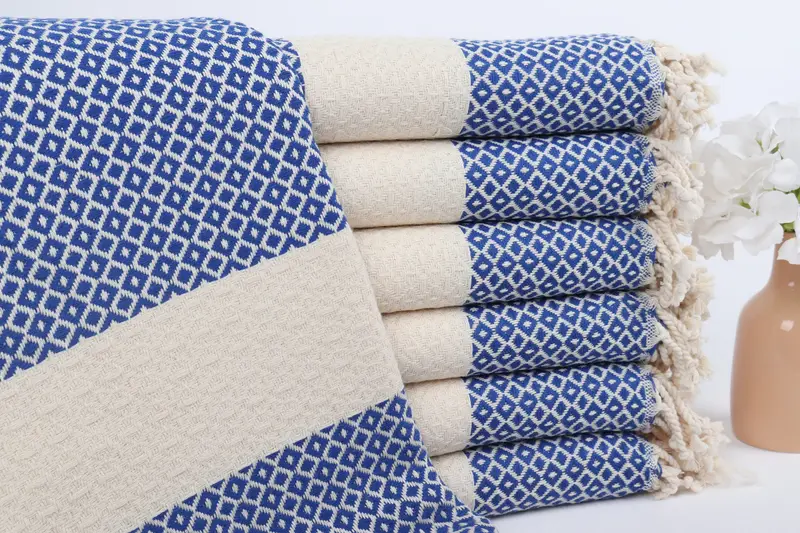 70x40 Cotton Geometric Towel, Bridal Shower Favors, Organic Turkish towel, Bachelor Party Favors, Bachelorette Party Gifts, Turkish beach towel - 1