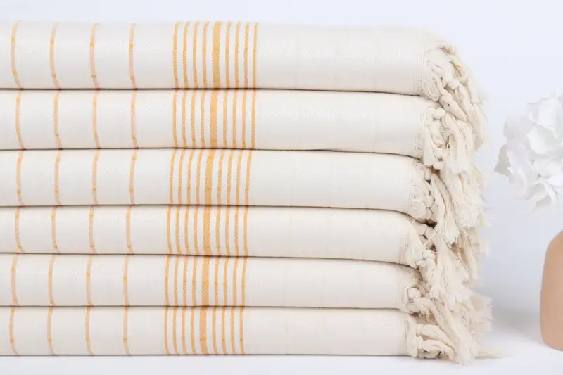 70x40 Cotton Striped Towel, Lightweight Turkish towel, Xmas Gifts, Wedding Favors, Best spa Turkish towel for luxury home decor, Sand-free towel - 3