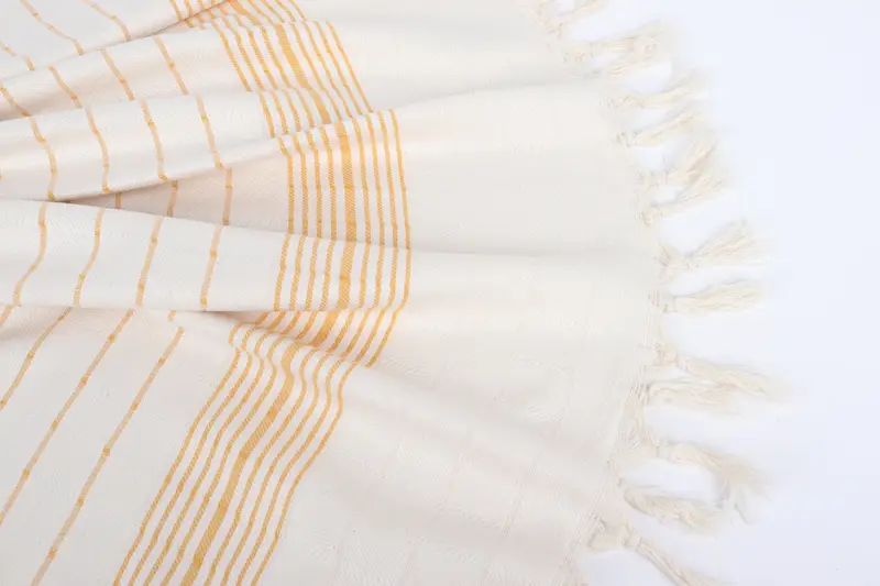 70x40 Cotton Striped Towel, Lightweight Turkish towel, Xmas Gifts, Wedding Favors, Best spa Turkish towel for luxury home decor, Sand-free towel - 8