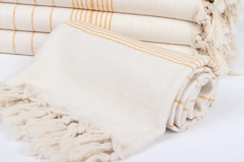70x40 Cotton Striped Towel, Lightweight Turkish towel, Xmas Gifts, Wedding Favors, Best spa Turkish towel for luxury home decor, Sand-free towel - 4