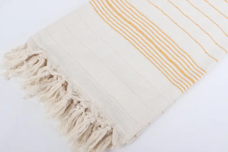 70x40 Cotton Striped Towel, Lightweight Turkish towel, Xmas Gifts, Wedding Favors, Best spa Turkish towel for luxury home decor, Sand-free towel - 7