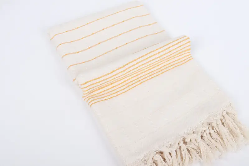 70x40 Cotton Striped Towel, Lightweight Turkish towel, Xmas Gifts, Wedding Favors, Best spa Turkish towel for luxury home decor, Sand-free towel - 6
