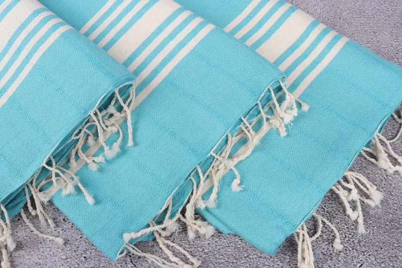 Turkish fouta towel for outdoor use, Best Beach Towel, Cotton towel, 64x36 Cotton Striped Towel, Valentines Day Gift, Lightweight Turkish towel - 5