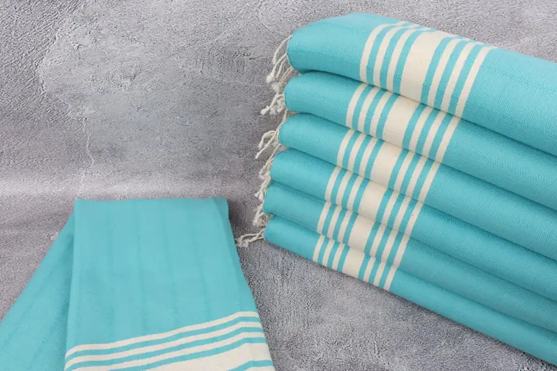 Turkish fouta towel for outdoor use, Best Beach Towel, Cotton towel, 64x36 Cotton Striped Towel, Valentines Day Gift, Lightweight Turkish towel - 2