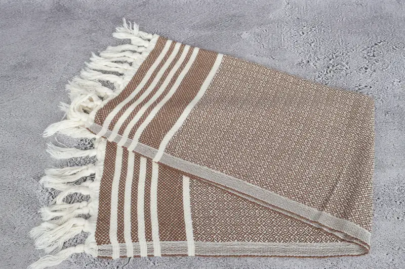 Handmade Gift, Personalized Gifts, Organic Towel, Turkish Towel Hand Towel, 32x16 Cotton Diamond Towel, Monogram Hand Towel, Custom Tea Towel - 6