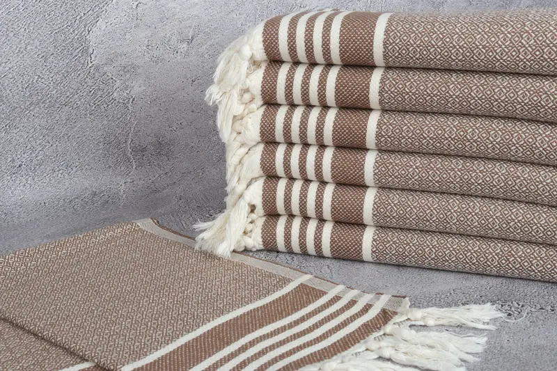 Handmade Gift, Personalized Gifts, Organic Towel, Turkish Towel Hand Towel, 32x16 Cotton Diamond Towel, Monogram Hand Towel, Custom Tea Towel - 2