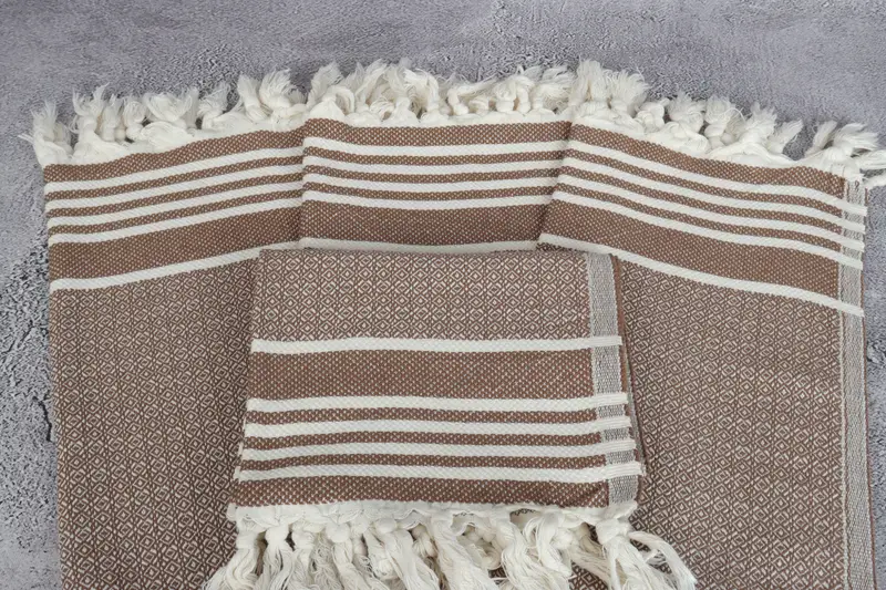 Handmade Gift, Personalized Gifts, Organic Towel, Turkish Towel Hand Towel, 32x16 Cotton Diamond Towel, Monogram Hand Towel, Custom Tea Towel - 4