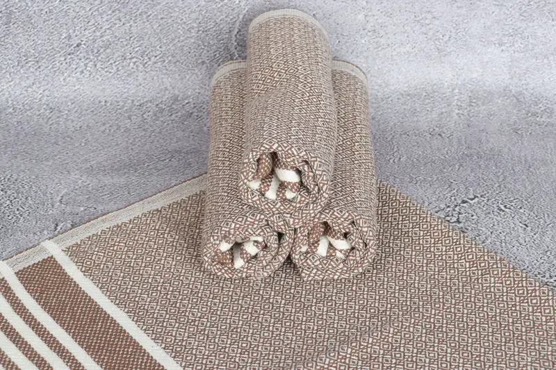 Handmade Gift, Personalized Gifts, Organic Towel, Turkish Towel Hand Towel, 32x16 Cotton Diamond Towel, Monogram Hand Towel, Custom Tea Towel - 7