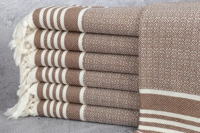 Handmade Gift, Personalized Gifts, Organic Towel, Turkish Towel Hand Towel, 32x16 Cotton Diamond Towel, Monogram Hand Towel, Custom Tea Towel - 1