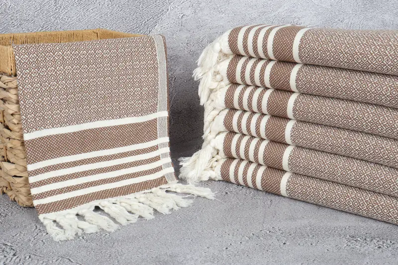 Handmade Gift, Personalized Gifts, Organic Towel, Turkish Towel Hand Towel, 32x16 Cotton Diamond Towel, Monogram Hand Towel, Custom Tea Towel - 3